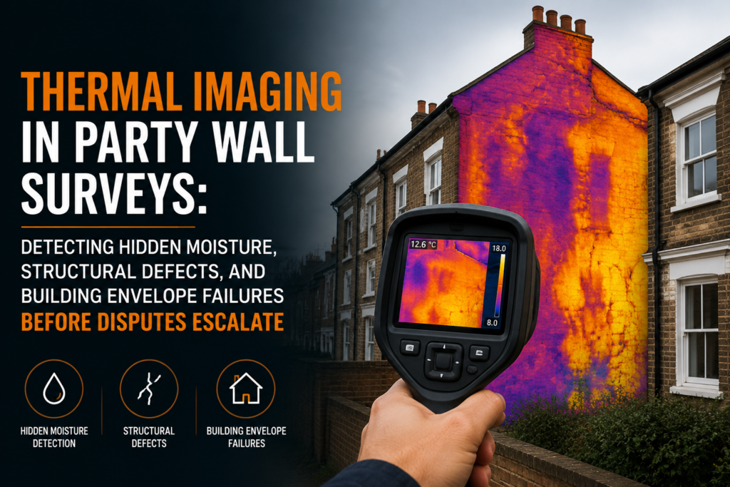 Thermal Imaging in Party Wall Surveys: Detecting Hidden Moisture, Structural Defects, and Building Envelope Failures Before Disputes Escalate