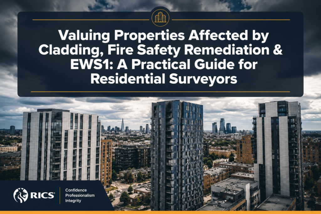 Valuing Properties Affected by Cladding, Fire Safety Remediation and EWS1: A Practical Guide for Residential Surveyors