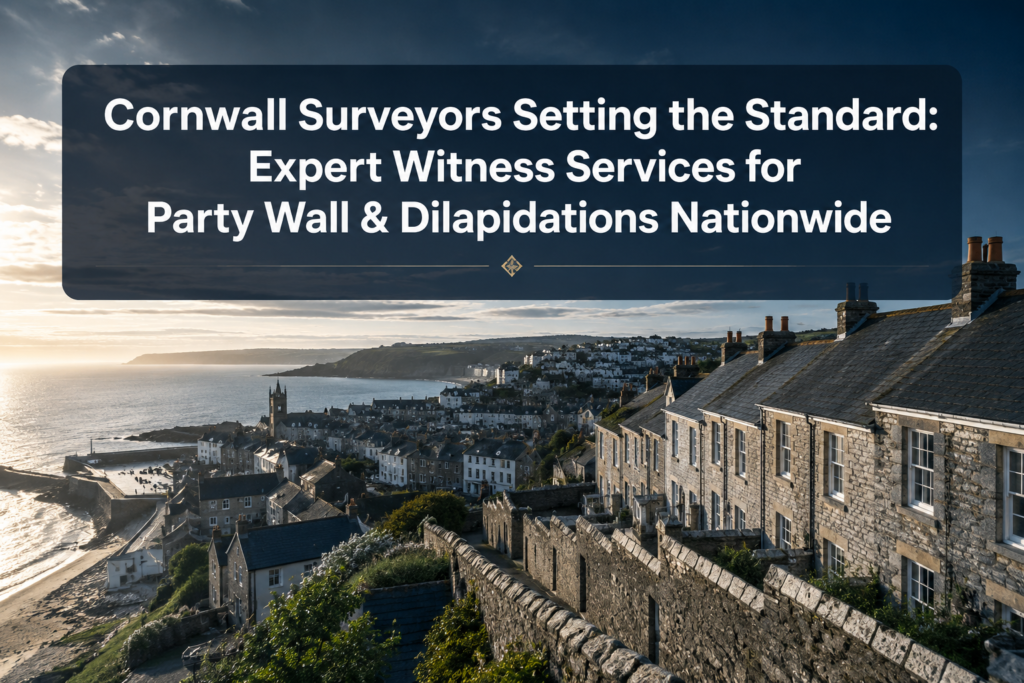 Cockrams-Style Expert Witness Services: How Cornwall Surveyors Set the Standard for Party Wall and Dilapidations Nationwide