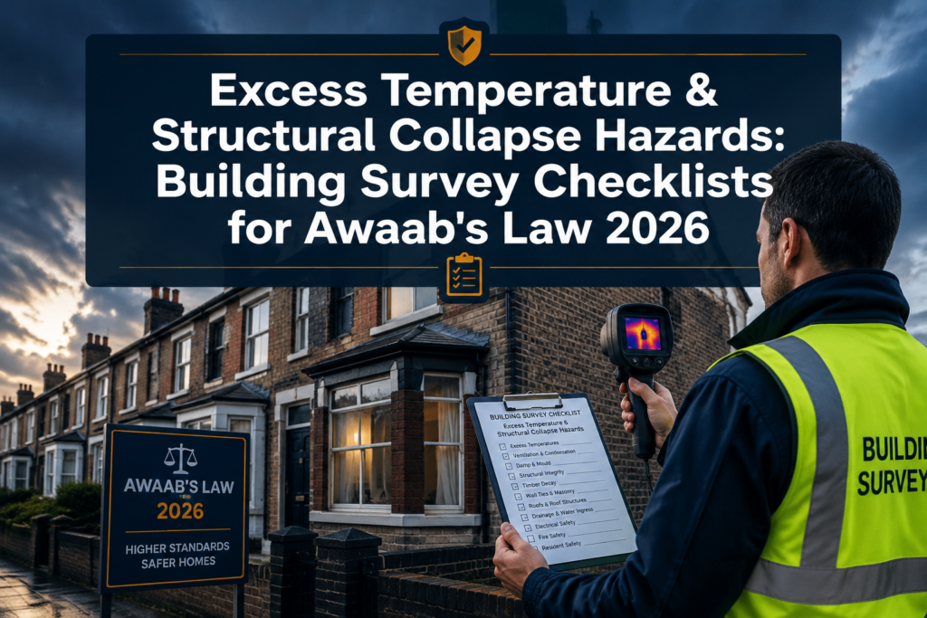 Excess Temperature and Structural Collapse Hazards: Building Survey Checklists for Awaab's Law 2026 Private Sector Extensions