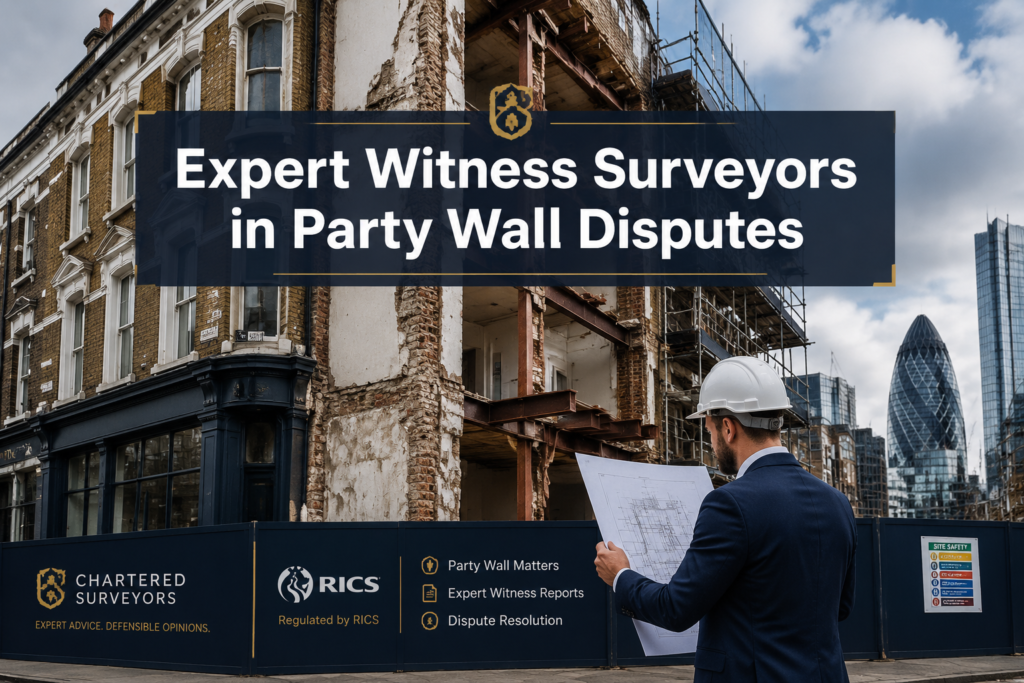 Expert Witness Surveyors in Party Wall Disputes: RICS Standards for Commercial-to-Residential Conversions