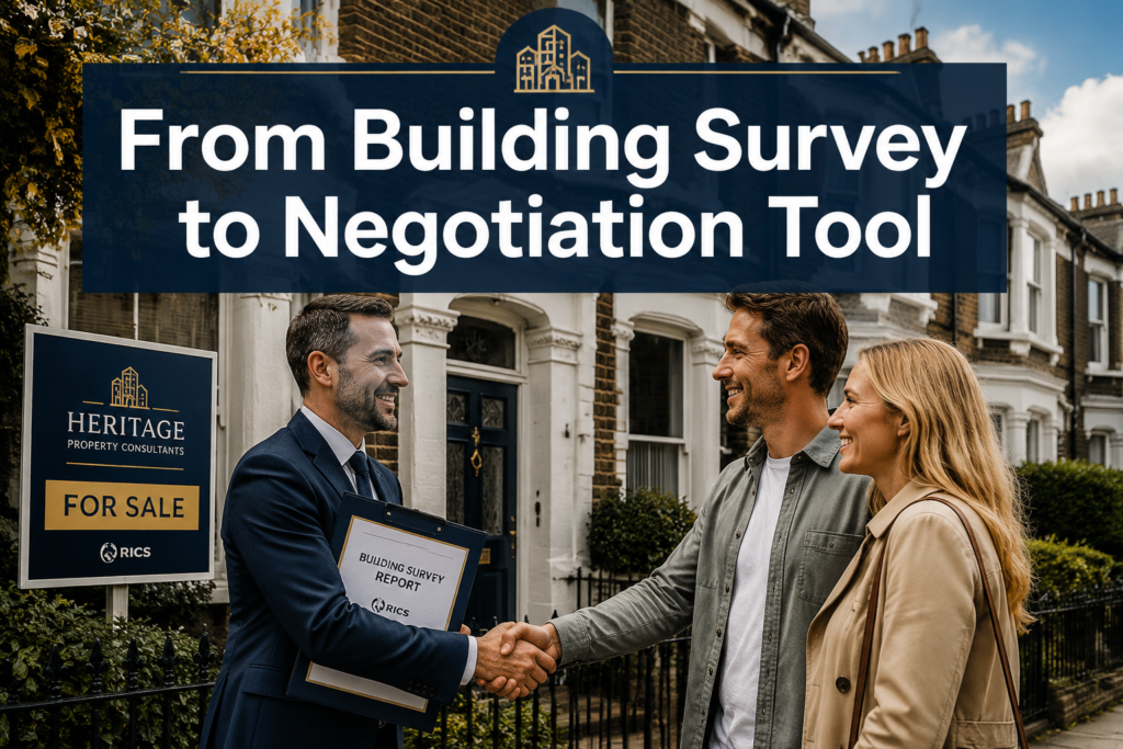 From Building Survey to Negotiation Tool: How UK Buyers Can Use Survey Findings to Renegotiate Price or Arrange Repairs