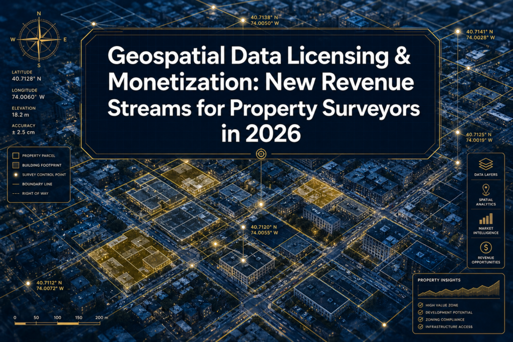 Geospatial Data Licensing and Monetization: New Revenue Streams for Property Surveyors in 2026