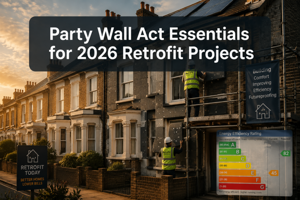 Party Wall Act Essentials for 2026 Retrofit Projects: Avoiding Disputes in EPC-Driven Upgrades