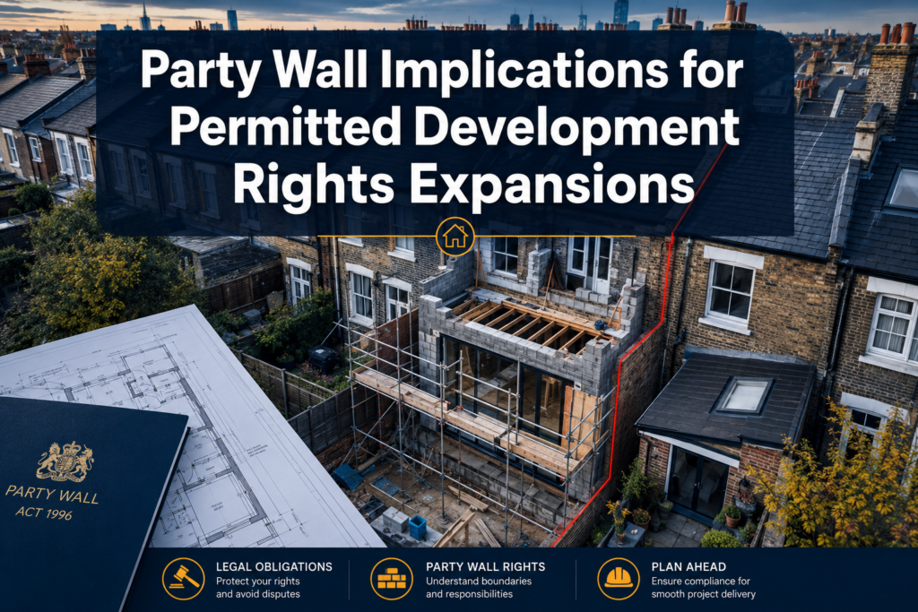 Party Wall Implications for Permitted Development Rights Expansions: Survey Protocols for Larger Home Extensions