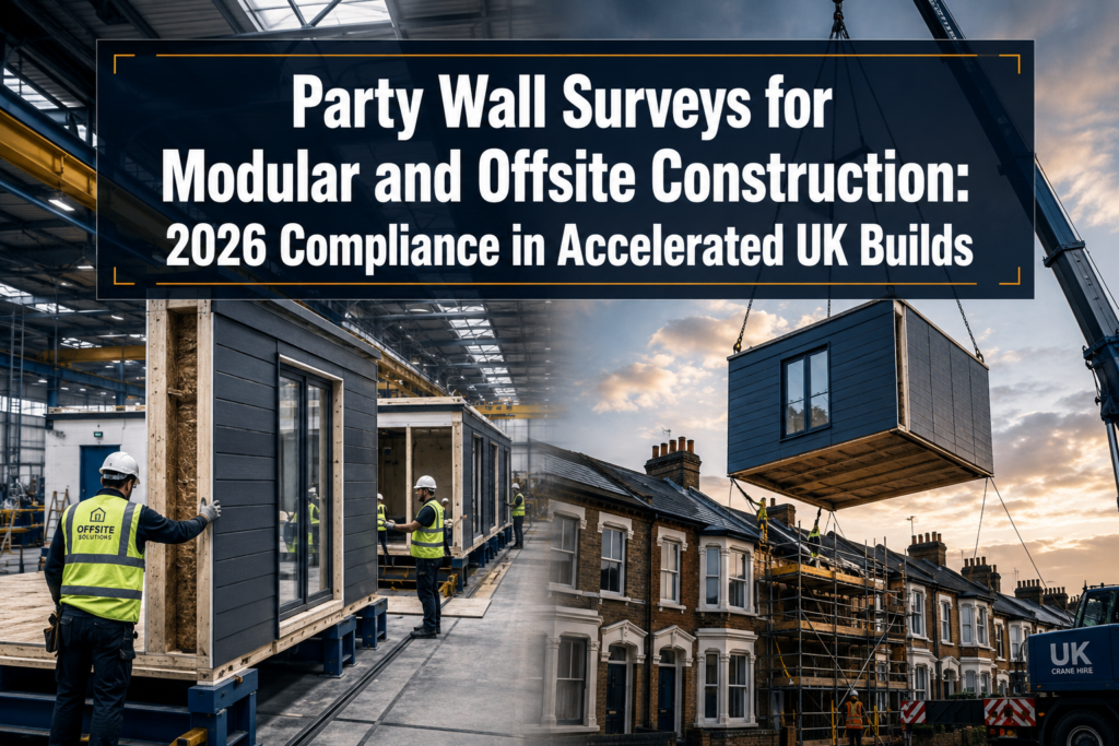 Party Wall Surveys for Modular and Offsite Construction: 2026 Compliance in Accelerated UK Builds