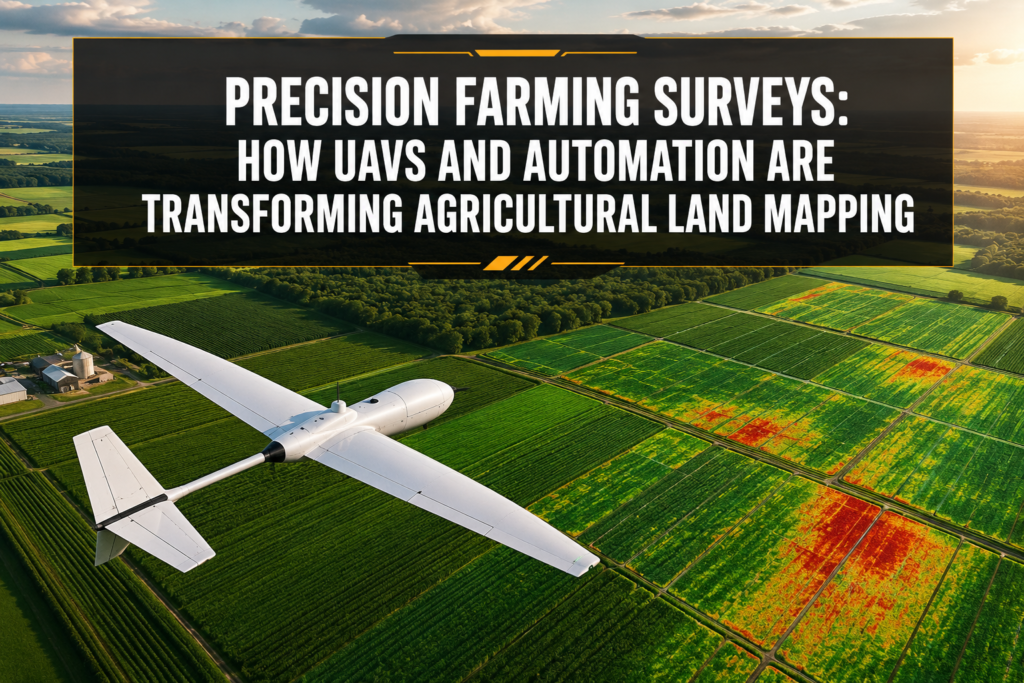 Precision Farming Surveys: How UAVs and Automation Are Transforming Agricultural Land Mapping
