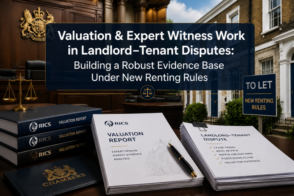 Valuation and Expert Witness Work in Residential Landlord–Tenant Disputes: Building a Robust Evidence Base Under New Renting Rules