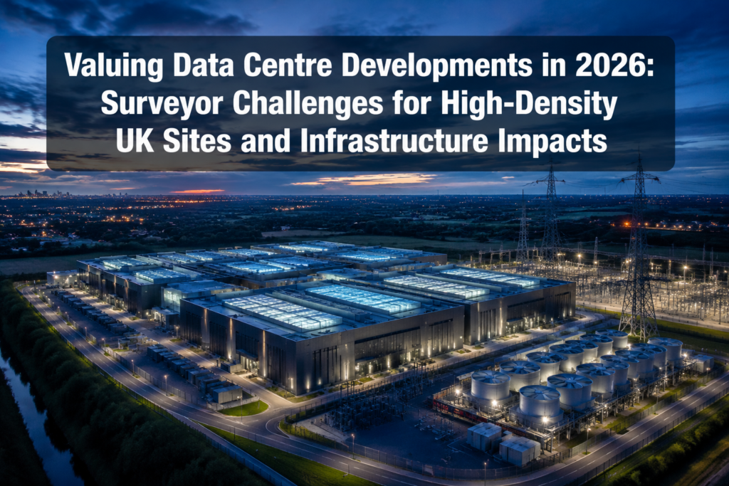 Valuing Data Centre Developments in 2026: Surveyor Challenges for High-Density UK Sites and Infrastructure Impacts