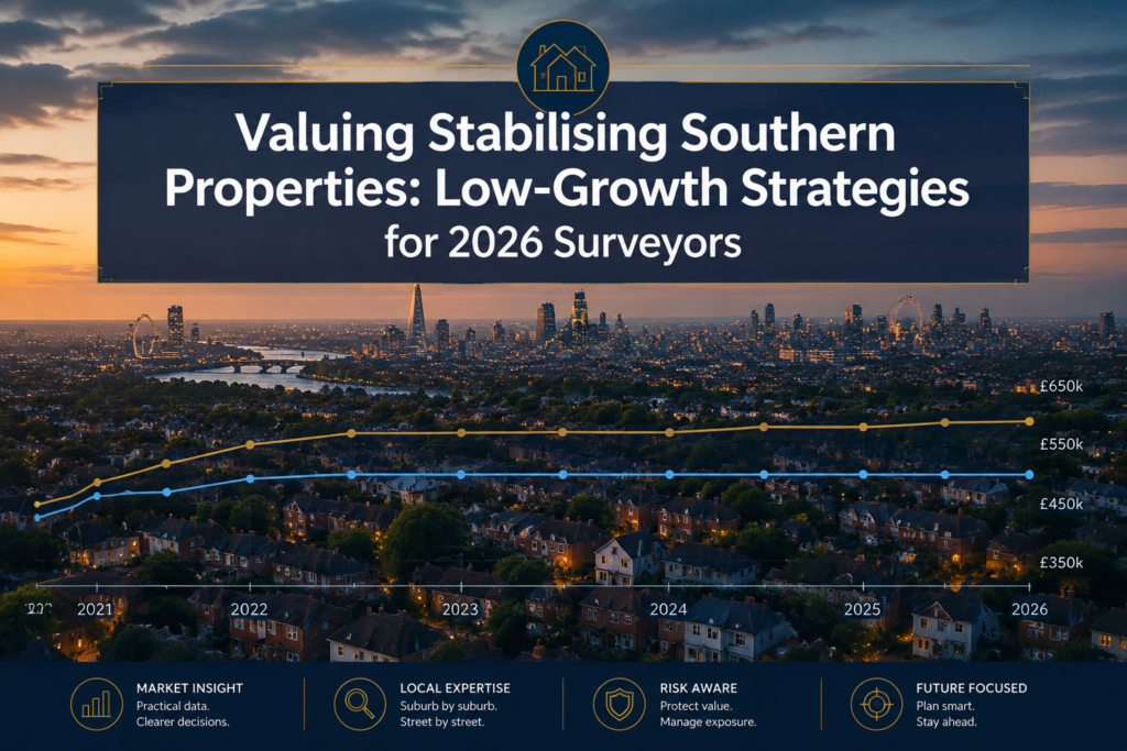 Valuing Stabilising Southern Properties: Low-Growth Strategies and Negotiation Tactics for 2026 Surveyors