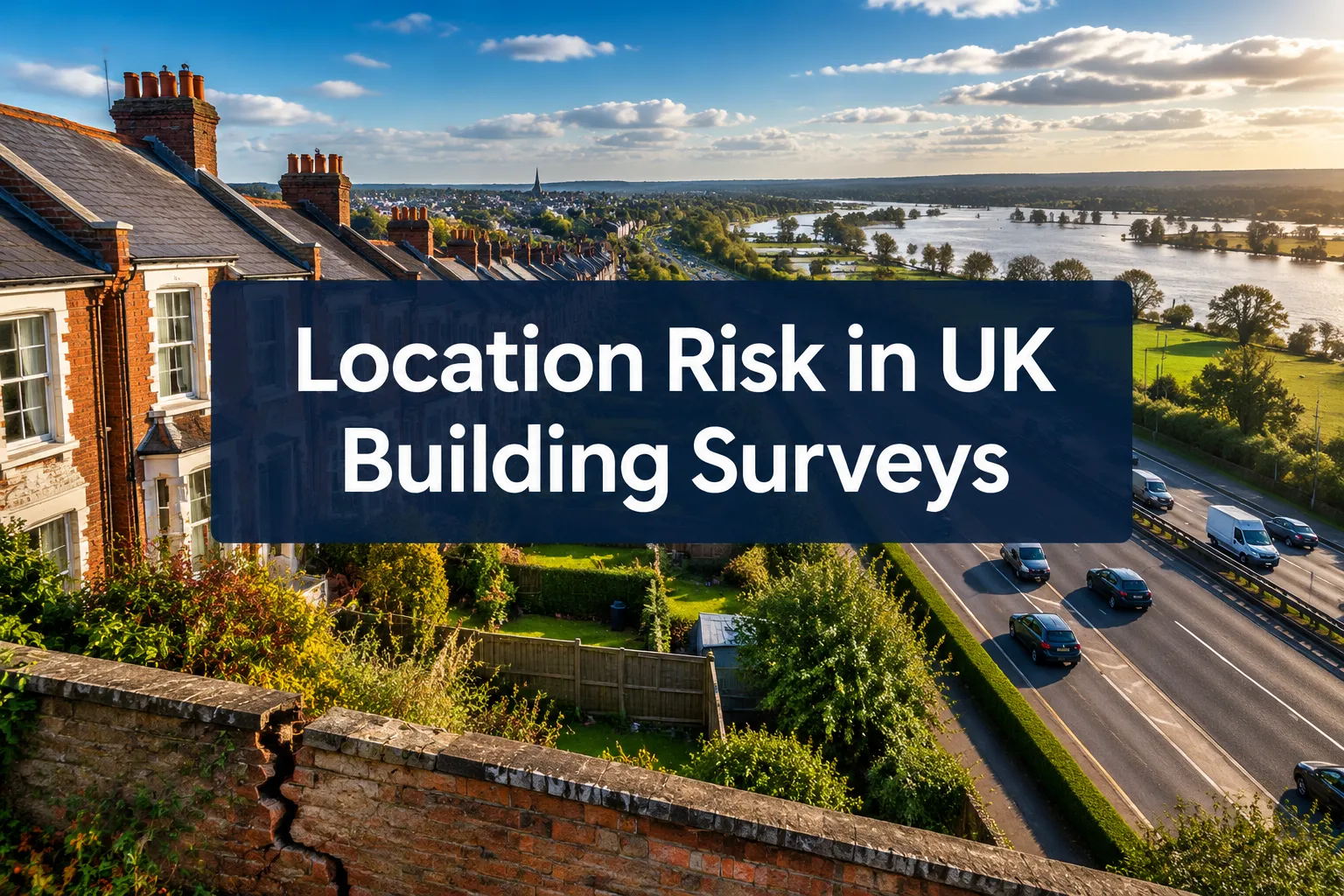 Location Risk in UK Building Surveys: From Busy Roads to Flood Zones and Subsidence Hotspots