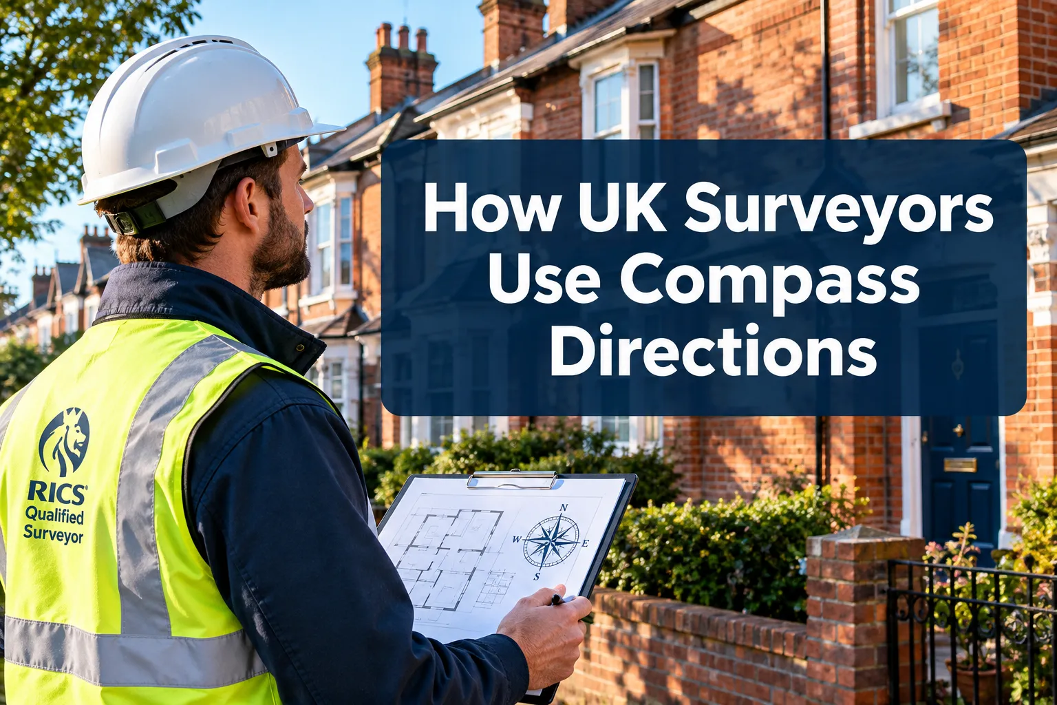 How UK Surveyors Use Compass Directions in Building Surveys: Orientation, Exposure and Valuation Effects Explained